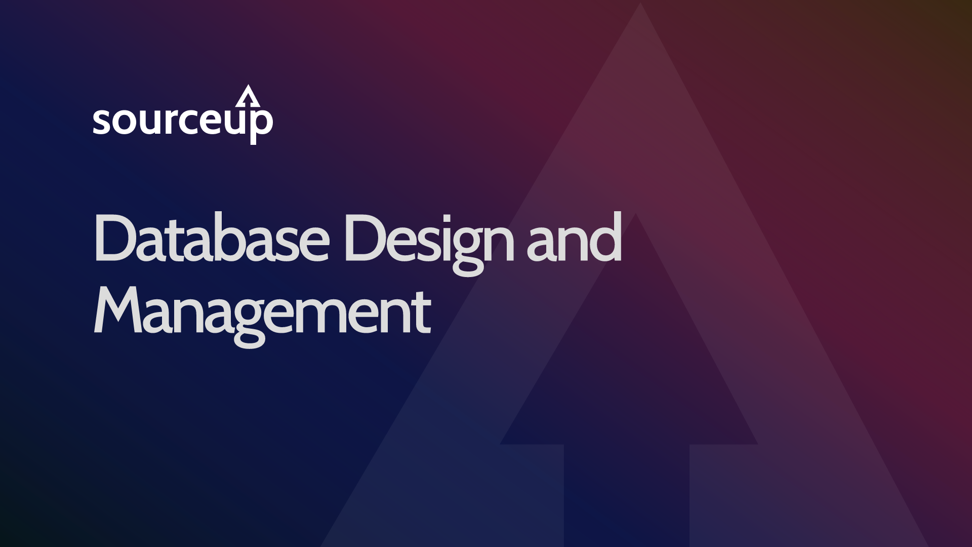 Database Design and Management | Source Up