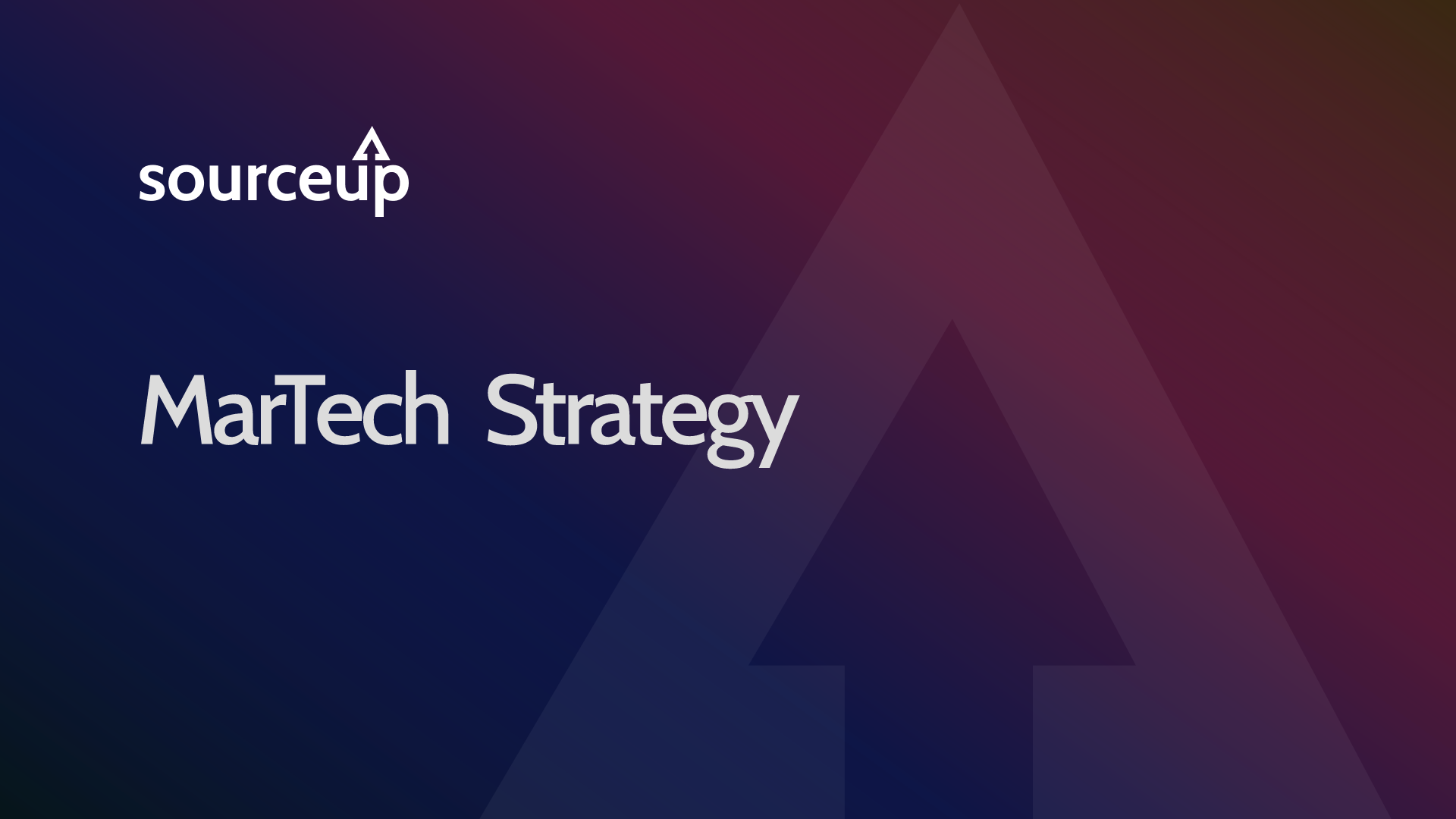 MarTech Strategy | Source Up